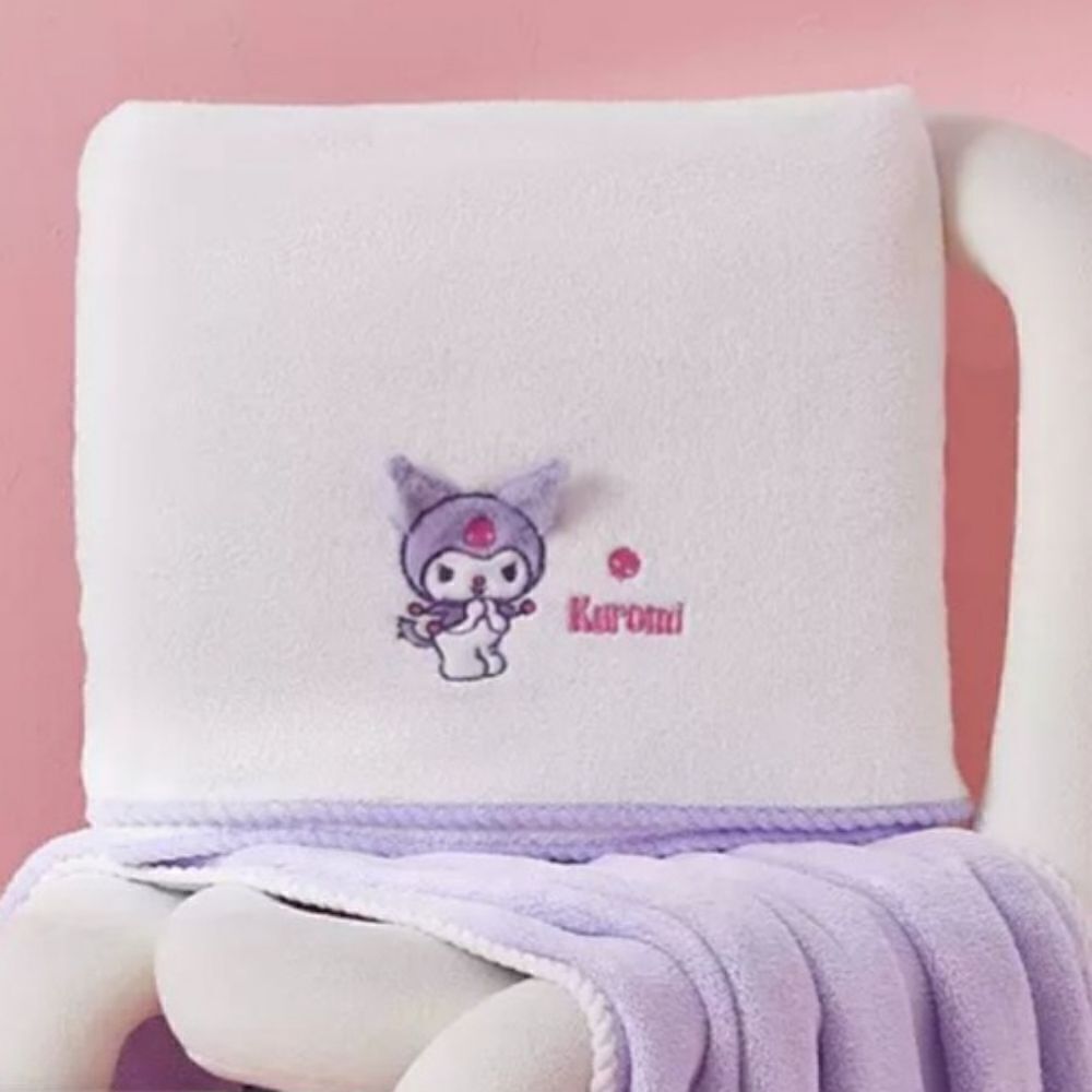 Brand New Sanrio White Kuromi Bath Towel